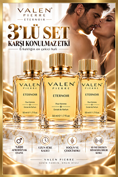 Valen pierre 3 Adet Eternoir Afrodızyak Erkek Parfüm – Çekici ve Kalıcı İmza ...