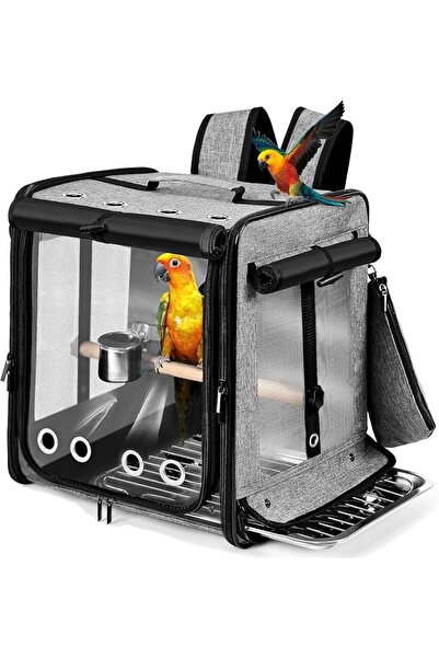 GENERAL Bird Travel Carrier Bag with Stand Easy Cleaning for Parrots