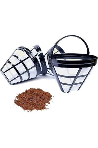 Bukela Reusable Coffee Filters, 4 Pack Coffee Machine, Basket Cone, Nylon Fil...