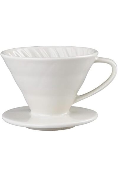 Generic فلتر قهوة سيراميك V60، كوب ترشيح قهوة مخروطي سعة 2-4 أكواب، فلتر قهوة...
