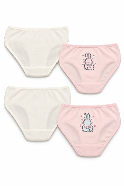 FUL Girls' Panties Set 4-Piece Panties Set Cotton Children's Underwear Rabbit...