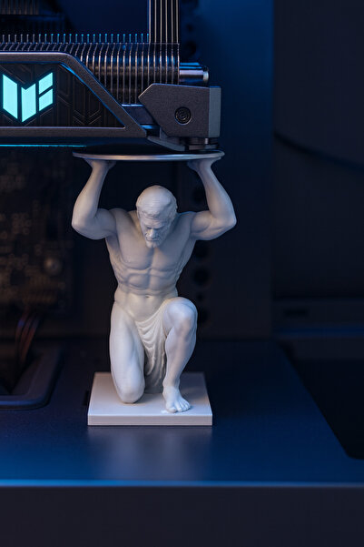 Atlas Figürlü Bilgisayar Kasası Destek Standı – Ekran Kartı GPU Destek Aparatı – Masaüstü PC Kasa Dekoru