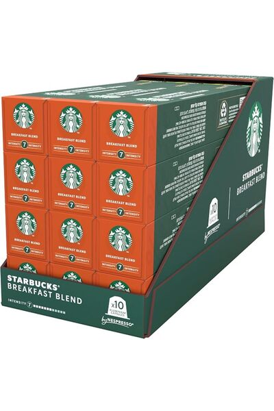 Starbucks مزيج الإفطار من كبسولات نسبرسو، ٥٦ غرام، عبوة من ١٢ كبسولة