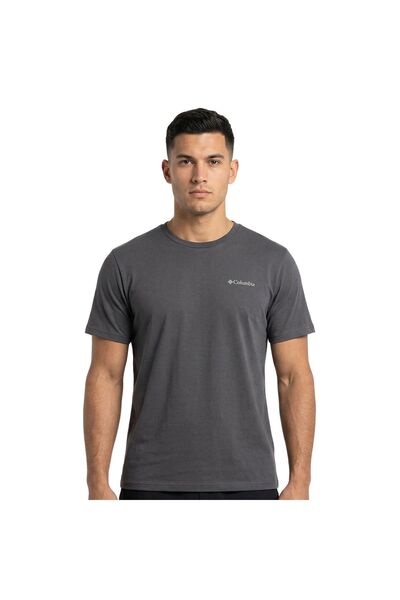 Columbia CSC OUTDOOR TEE ΜΕ ΓΡΑΦΙΚΟ ΣΧΕΔΙΟ ΣΤΗΝ ΠΛΑΤΗ 155021-023 Ανθρακί