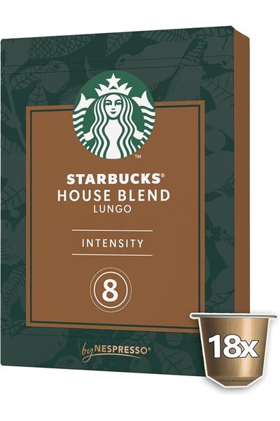Starbucks هوس بليند لونجو من نسبرسو (18 كبسولة)
