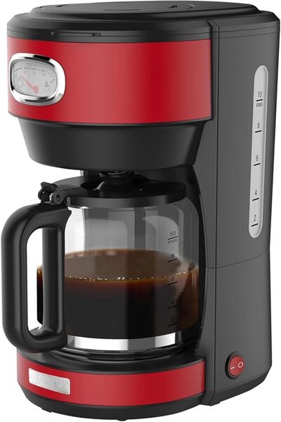 Westinghouse USA Retro Series 1.25L Coffee Maker – Red | Stylish Design with ...