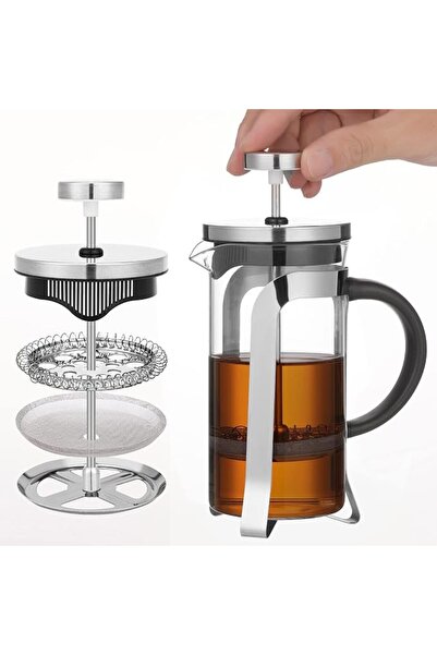 Yelajoy French Press Coffee and Tea Maker - 12 Ounce Single Serve Coffee Brew...