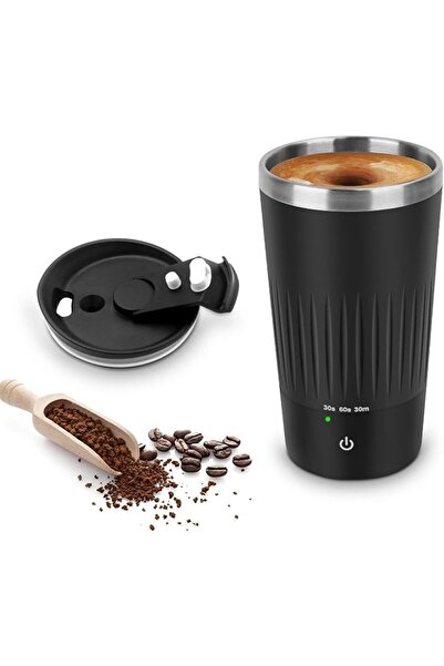 TERRIFI Self Stirring Coffee Mug - Rechargeable Stainless Steel Auto Mixing C...