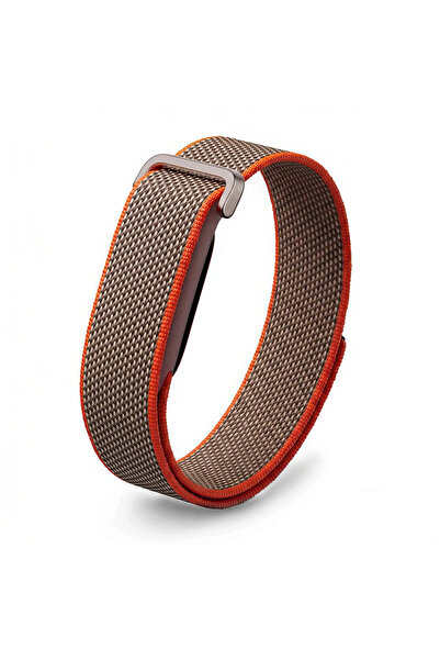 Choice For Fitbit Air Grey Orange Sport Nylon Braided Watch Strap For Google ...