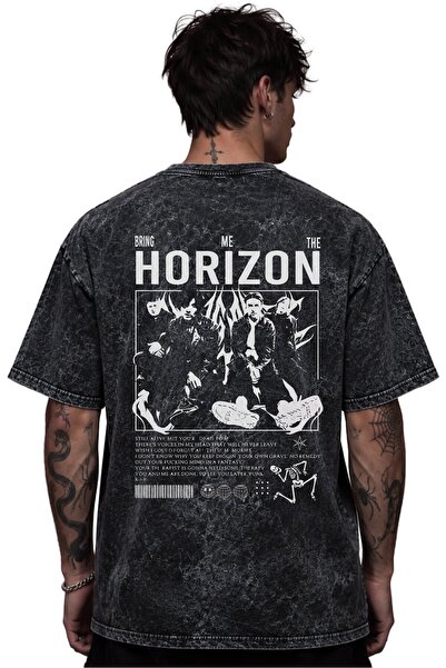 SEVBANO Μπλουζάκι Bring Me the Horizon με στάμπα ροκ μέταλ μουσικού συγκροτήμ...