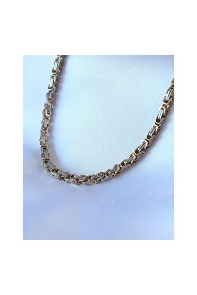 evimdeyokyok 316L Steel Mix Color King Chain Model Men's Necklace Tj-Erk1321