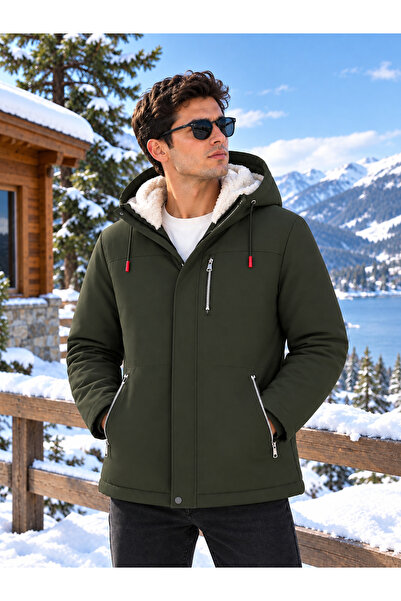 MRD SPORT Fur Inside, Air and Water Proof Men's Coat