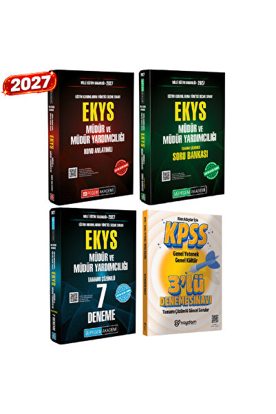 Pegem Akademi Yayıncılık 2027 EKYS MEB Müdür ve Müdür Yardımcılığı Konu Anlat...