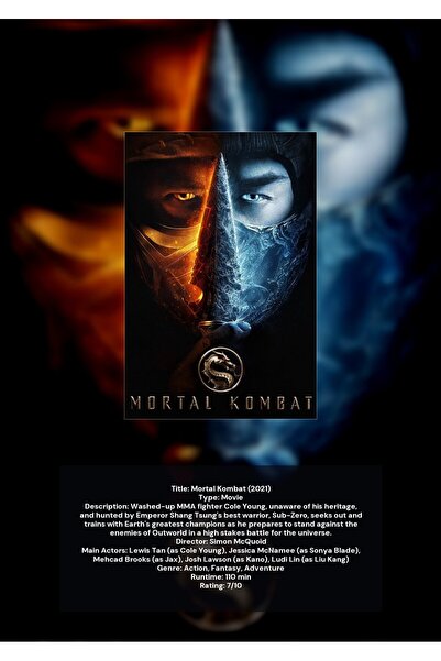 OEM Αφίσα Εγκάρσιας Γραφής Mortal Kombat, Θρυλικό Παιχνίδι Μάχης, Λεπτομερής ...