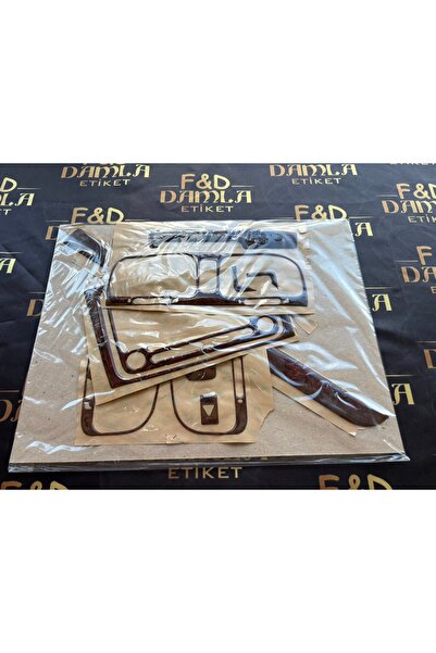 FD Damla Etiket Volkswagen Scirocco Front Bumper Mahogany Finish Color Set Bl...