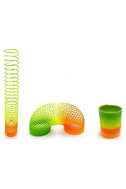 evimdeyokyok Rainbow stress slinky - boxed small size plastic slinky toy alk4004