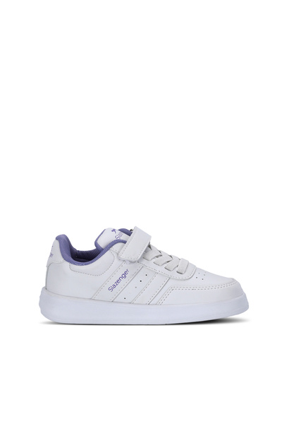 Slazenger Crash I Girls' Velcro White / Lilac Casual Sneakers