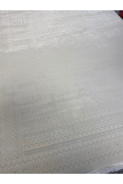 KARAR HALI Beyaz parlak salon halısı