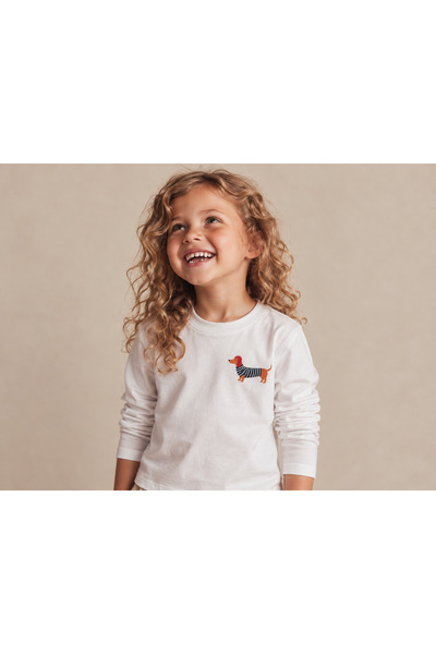 Milo Sol Milo+Sol Sailor Pup Uzun Kollu Basic Tişört