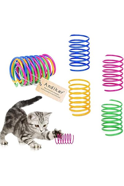 Andiker Cat Spiral Spring - 12 Pc Creative Interactive Toy for Swatting, Biti...