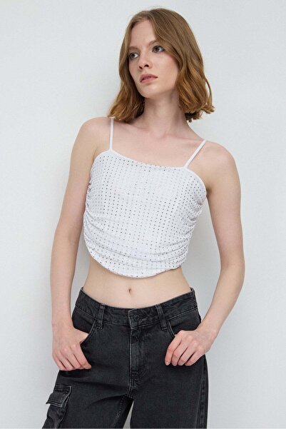 No Matter What Crop top cu strat de piatră