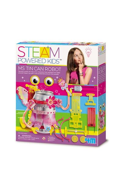 4M Toys - Μηχανική Ρομποτική :: Κατασκευή Κυρία Ρομπότ Κονσερβοκούτι