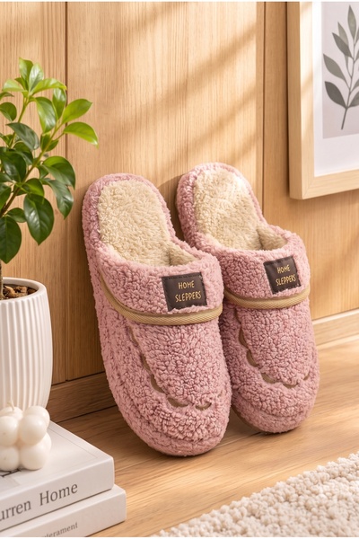 StWenn Women's House Slippers Sherpa Textured Winter Warm Furry Comfortable N...