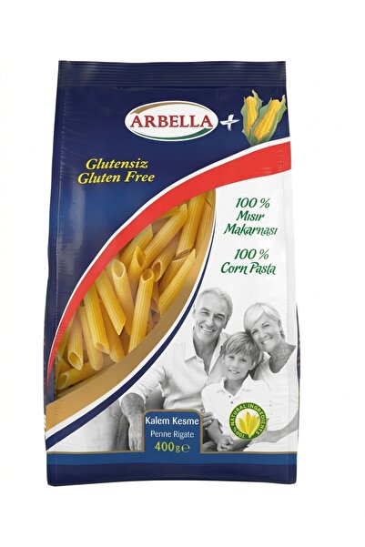 Arbella Glutensiz Kalem Makarna 400 gr 100% Mısır Makarna 400 gr x 6Adet