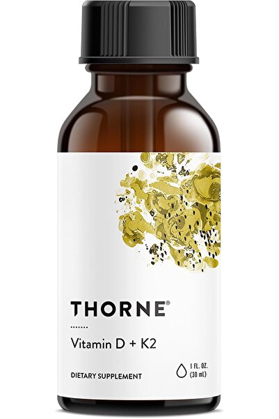 Thorne Vitamin D + K2 Liquid with a Metered Dispenser, 600 Servings