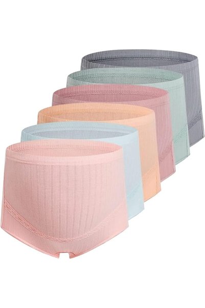 MAKINGTEC Women's Knickers, Maternity Knickers, 6 Pcs Pregnancy Panties, High...