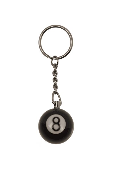 Out Of The Blue Metal Anahtarlık 8 Bilardo Topu - Metal Keychain Pool Ball Bl...