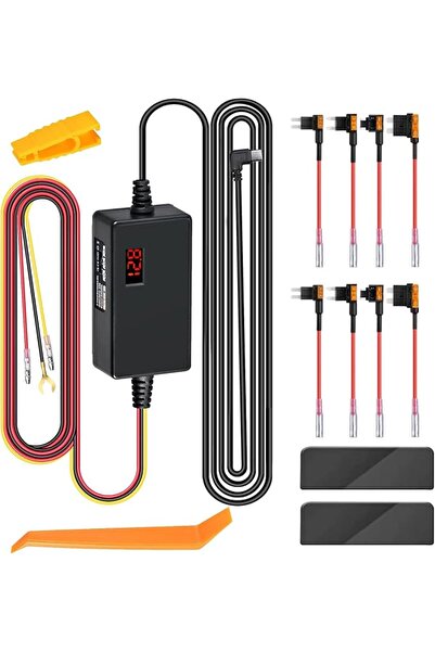 GENERAL Dash Cam Hardwire Kit with 8pcs Full Set Circuit Fuses Tap Low Voltag...