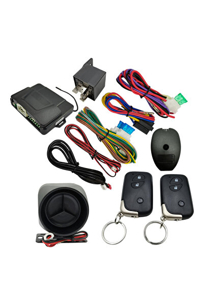 Generic Universal 12V Car Alarm Security System with Siren, Central Lock Kit ...
