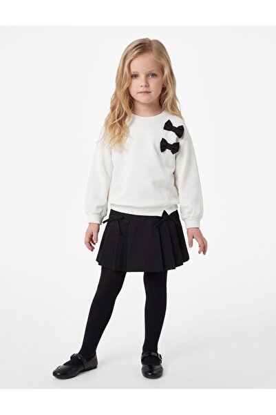 Koton Baby Girl Sweatshirt 7Wmg10008Ak White