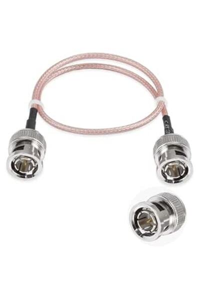 Vecys كابل BNC ذكر إلى BNC ذكر 75 أوم، كابل محوري RF RG179 HD-SDI بطول 12 بوصة