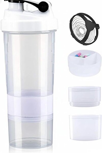 KASTWAVE 500ml 3-Layer Protein Shaker Bottle for Gym & Fitness | Leak-Proof S...