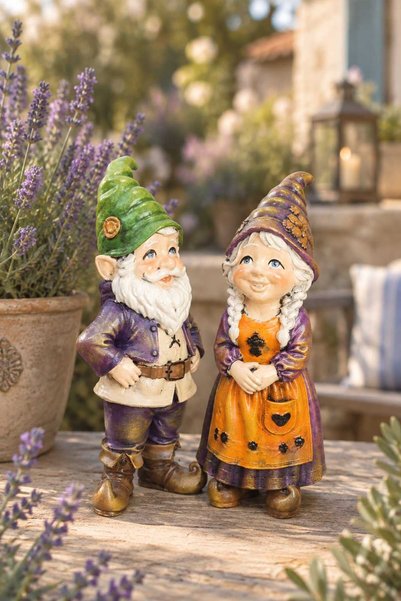 Gardenya Sevimli Elf Çift ( Bahçe Cücesi 27 x 11 Cm )