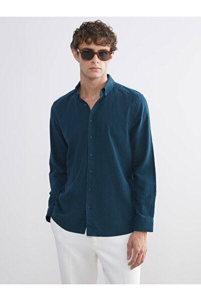 LC Waikiki Regular Fit Long Sleeve Poplin Men's Shirt