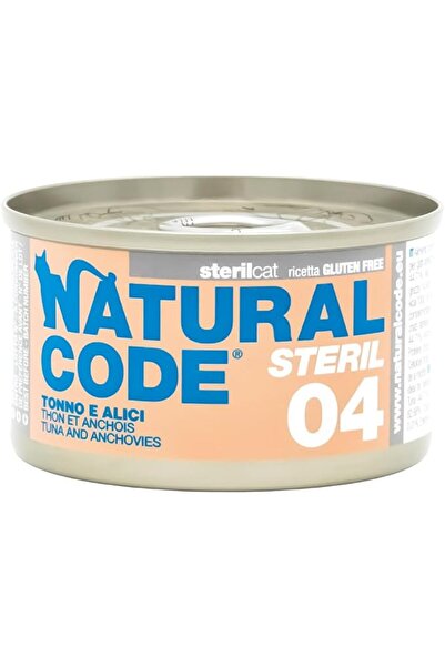 Natural Code Sterlised Cat Wet Food Tuna & Anchovies 85g
