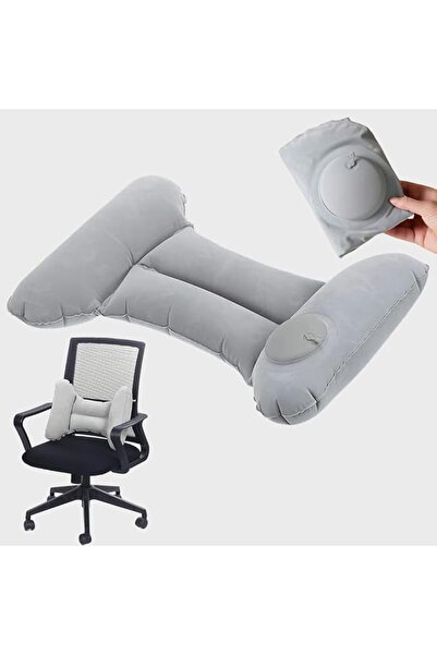 X SPRING Lumbar Support Pillow, H-Type Inflatable Back Cushion for Office Cha...