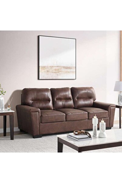 PAN HOME Virelia 3 Seater Sofa - Brown