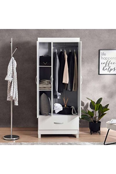 PAN HOME Clean 3 Door Wardrobe With 1 Drawers