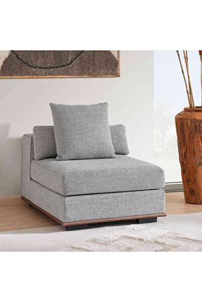 PAN HOME Monro Armeless Sofa - Dark Grey