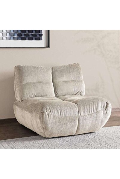 PAN HOME Macrame Armless Sofa Beige~beige