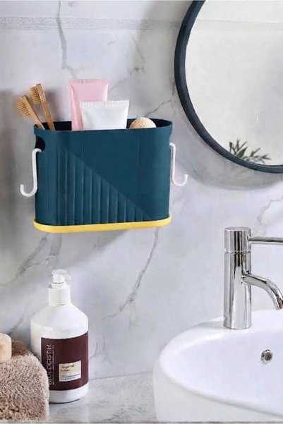 Orvila Wall Mountable Multi-Purpose Organizer Spoon Holder Adhesive Hanging Storage and Organizer Box 1 Piece