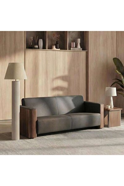 PAN HOME June 3 Seater Sofa Light Grey