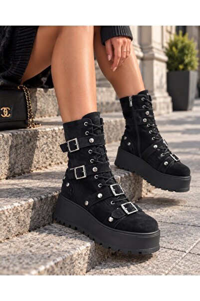 Tress Fashion Γυναικείες μπότες / I-Jamila Dot Black PN