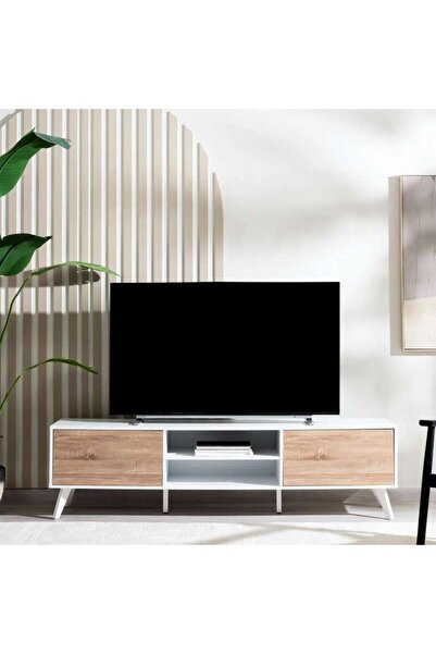 PAN HOME Dobler Tv Unit Upto 70 Inches - White Natural
