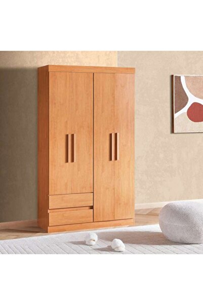 PAN HOME Enstatite 4 Door Wardrobe With 2 Drawers-brown