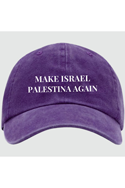 relaxbaskı “Make Israel Palestina Again” Yazılı Baskılı Şapka